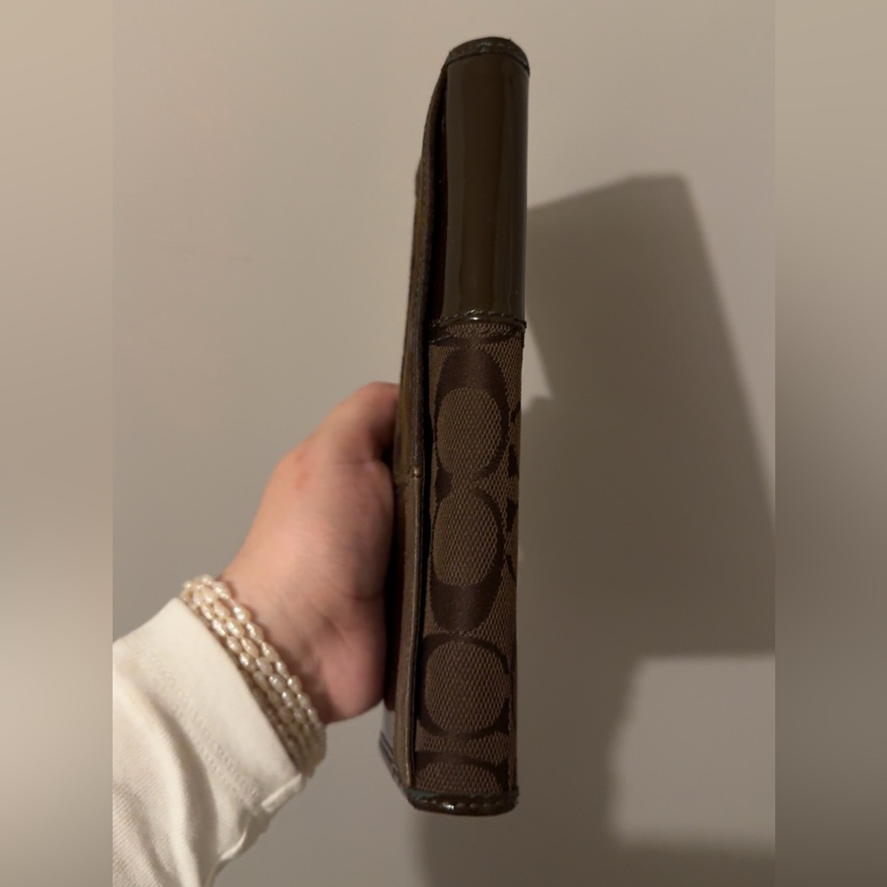 Coach Multi-Brown Patchwork Wallet - image 4